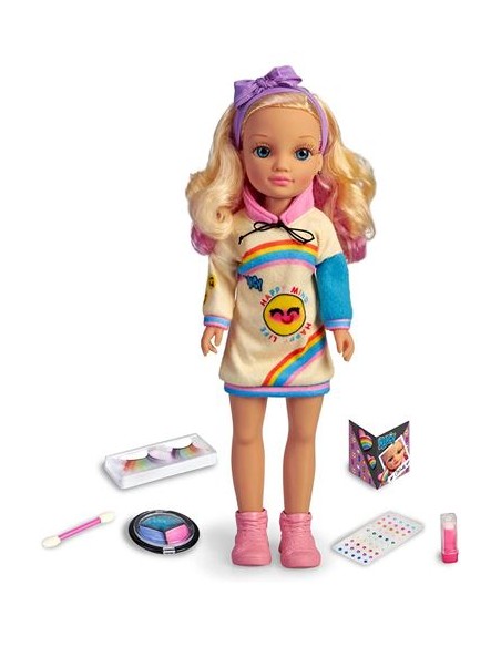 NANCY MAQUILLAJE ARCO IRIS. FAMOSA