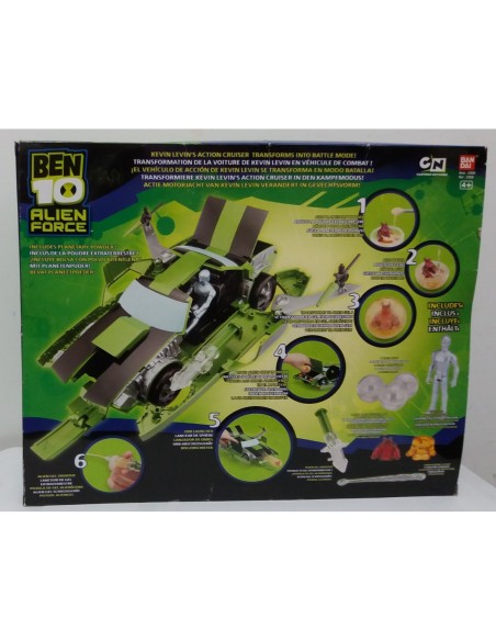 BEN 10 Alien Force - Vehículo de acción de Kevin Levin - BANDAI