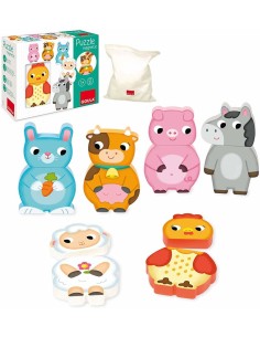 PUZZLE MAGNETIC ANIMALES DE MADERA. GOULA 2