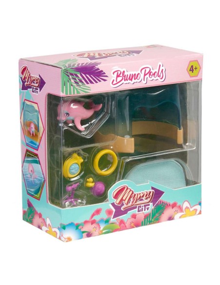 MYMY CITY MASCOTA DELFÍN BRUNO POOLS. FAMOSA.