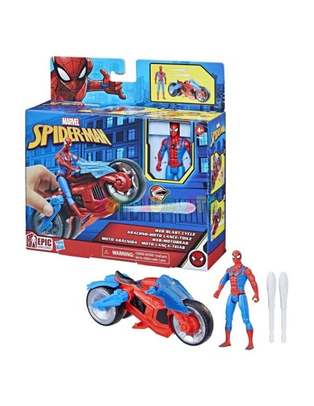 FIGURA SPIDERMAN MOTO ARÁCNIDA. HASBRO