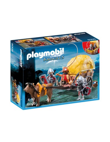 6005 PLAYMOBIL KNIGHTS CABALLEROS DEL HALCÓN CON CARRUAJE DE CAMUFLAJE