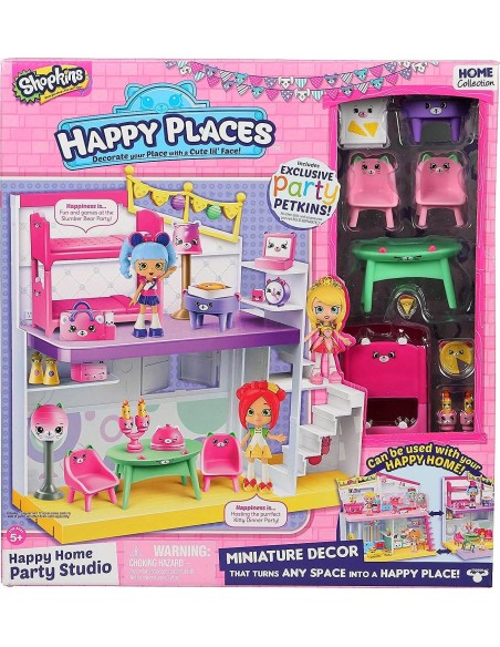 SHOPKINS HAPPY PLACES. HAPPY HOME PARTY STUDIO. GIOCHI PREZIOSI.