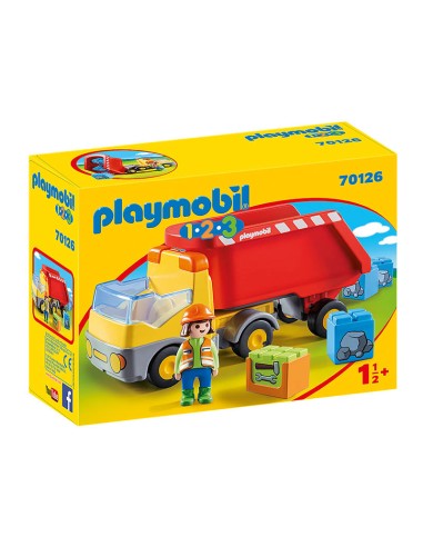 70126 PLAYMOBIL 1.2.3. CAMIÓ D'ESCOMBRARIES.