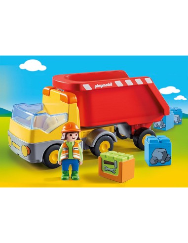 70126 PLAYMOBIL 1.2.3. CAMIÓ D'ESCOMBRARIES.