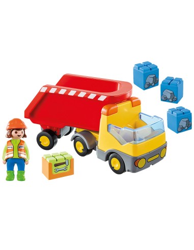 70126 PLAYMOBIL 1.2.3. CAMIÓ D'ESCOMBRARIES.