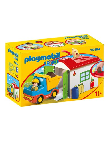 70184 PLAYMOBIL 1.2.3. CAMIÓN CON GARAJE