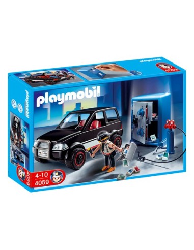 4059 PLAYMOBIL LLADRE DE CAIXA FORTA AMB COTXE.