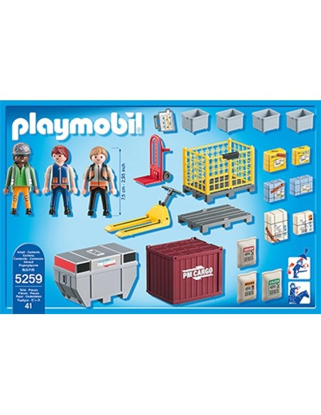 5259 PLAYMOBIL CITY ACTION EQUIP DE CÀRREGA DE MERCADERIES.
