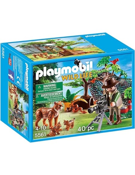5561 PLAYMOBIL WILD LIFE FAMÍLIA DE LINX I FILMADOR.