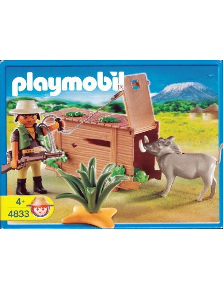 4833 PLAYMOBIL CAZADOR DE JABALÍ CON TRAMPA