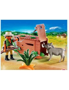 4833 PLAYMOBIL CAZADOR DE JABALÍ CON TRAMPA 2