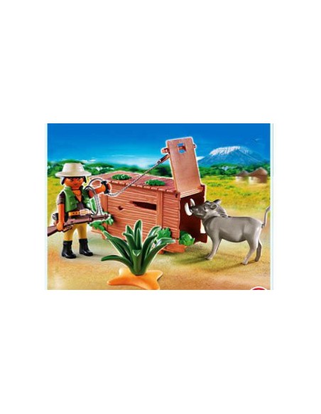 4833 PLAYMOBIL CAZADOR DE JABALÍ CON TRAMPA