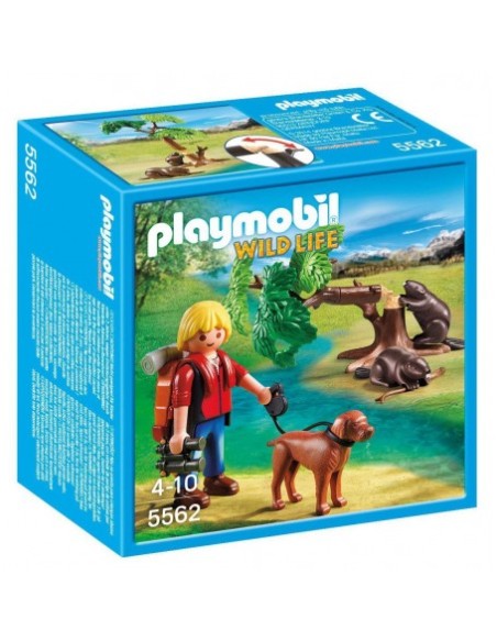 5562 PLAYMOBIL WILD LIFE CASTIRES CON MOCHILERO