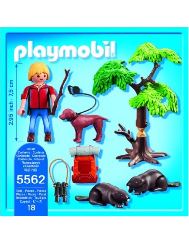 5562 PLAYMOBIL WILD LIFE CASTORS AMB MOTXILER.