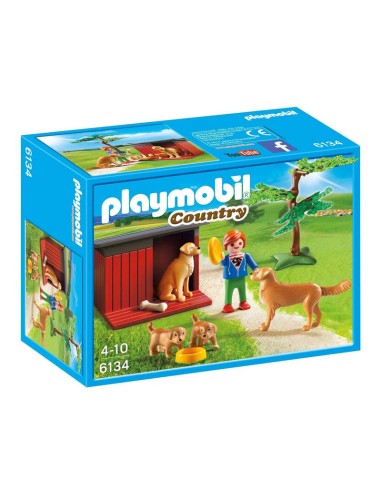 6134 PLAYMOBIL COUNTRY GOLDEN RETRIEVERS.