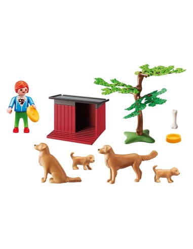 6134 PLAYMOBIL COUNTRY GOLDEN RETRIEVERS.