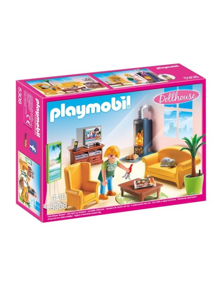 5308 PLAYMOBIL DOLLHOUSE SALA D´ESTAR AMB FOC.