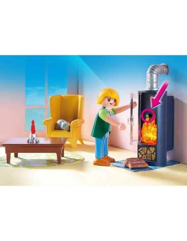 5308 PLAYMOBIL DOLLHOUSE SALA D´ESTAR AMB FOC.