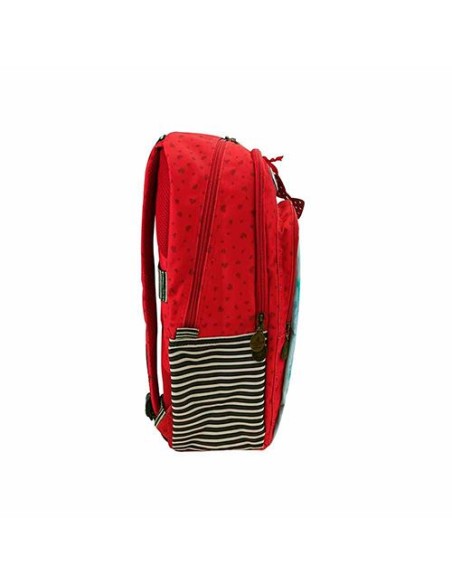 MOCHILA SANTORO GORJUSS TRIPLE BOLSILLOS. ROJA.  BUSQUETS