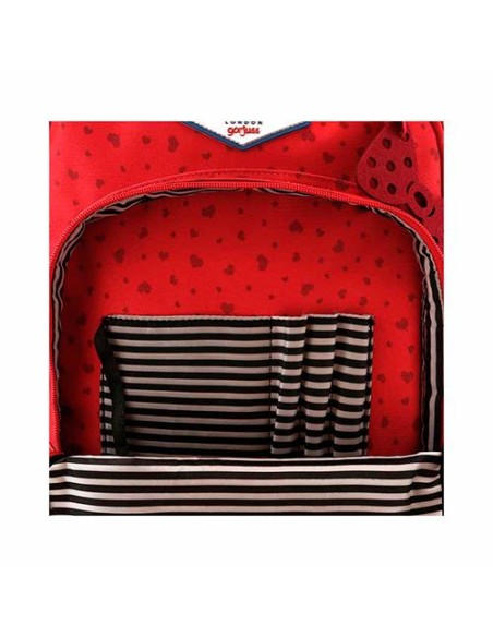 MOCHILA SANTORO GORJUSS TRIPLE BOLSILLOS. ROJA.  BUSQUETS