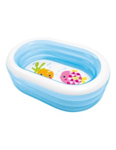 PISCINA HINCHABLE INFANTIL OVAL 163 X 107 X 46 cm. INTEX 2