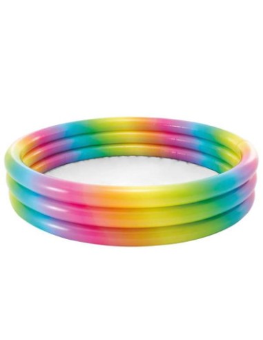 PISCINA HINCHABLE 147 X 33 cm. ARCO ÍRIS TRES...