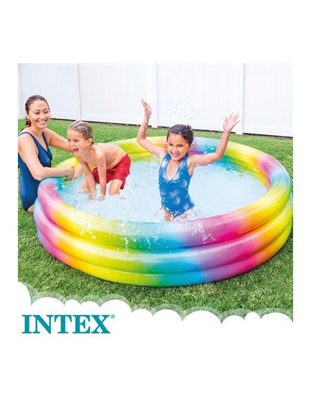 PISCINA INFLABLE 168 X 38 cm. ARC DE SANT MARTÍ TRES CERCLES. INTEX