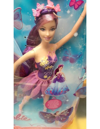 BARBIE PRINCESA FADA LILA. MATTEL