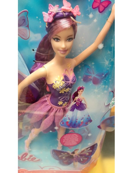 BARBIE PRINCESA FADA LILA. MATTEL