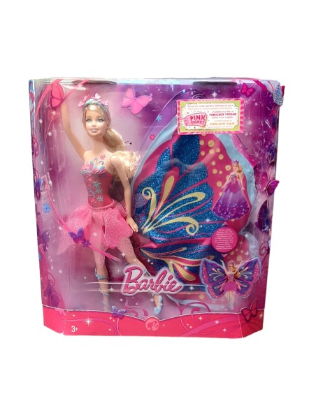 BARBIE PRINCESA HADA ROSA. MATTEL