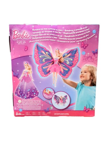 BARBIE PRINCESA HADA ROSA. MATTEL