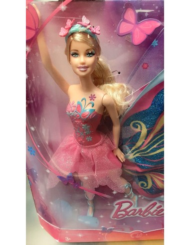 BARBIE PRINCESA FADA ROSA. MATTEL