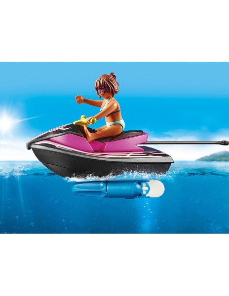 70906 PLAYMOBIL FAMILY FUN STARTER PACK MOTO D'AIGUA AMB BARCA BANANA. 