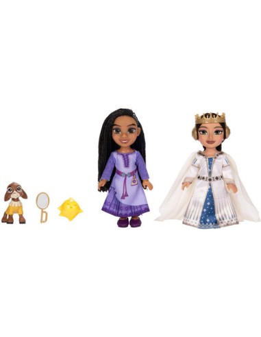 MUÑECAS ASHA Y REINA AMAYA WISH DISNEY 15 CM....
