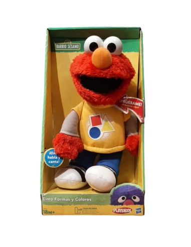 PELUCHE ELMO FORMAS Y COLORES. PLAYSKOOL. HASBRO.