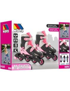 PATINES EN LINEA EVOLUTIVOS. 4 EN 1. ROSA. MOLTO