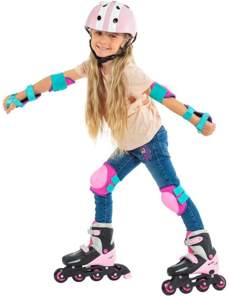 PATINS EN LÍNEA EVOLUTIUS. 4 EN 1. ROSA. MOLTO