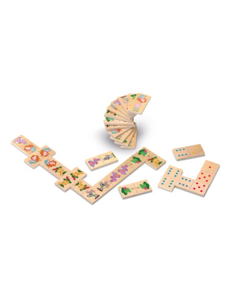 DÒMINO DE FUSTA REVERSIBLE. CAYRO.