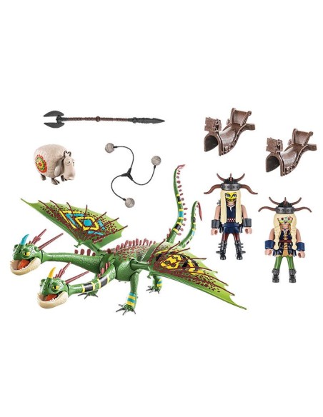 70730 PLAYMOBIL DRAGONS DRAGÓN RACING DRAC 2 CAPS AMB CHUSCO I BRUSCA.