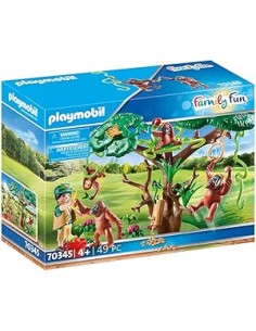 70345 PLAYMOBIL FAMILY FUN ORANGUTANES CON ÁRBOL.