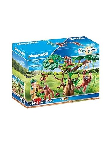 70345 PLAYMOBIL FAMILY FUN ORANGUTANES CON ÁRBOL.