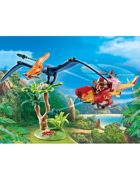 9430 PLAYMOBIL THE EXPLORERS HELICÒPTERO CON PTEROSAURIO. COMPRAR.