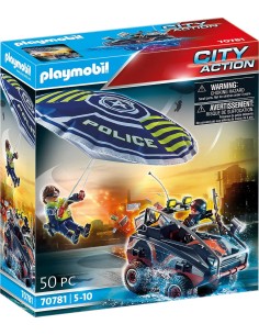 70781 PLAYMOBIL CITY ACTION Paracaídas de policía:...