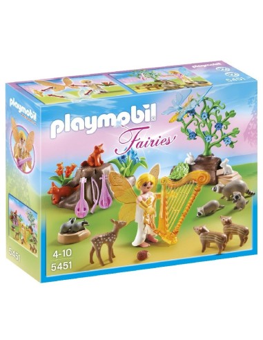 5451 PLAYMOBIL FAIRIES Hada de la Música con Animales del Bosque.