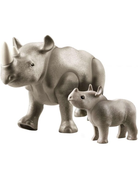 70357 PLAYMOBIL FAMILY FUN. Rinoceronte con Bebé