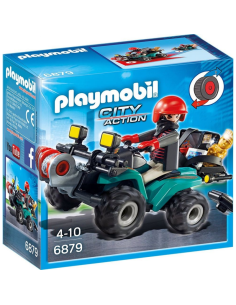 6879 PLAYMOBIL CITY ACTION. Lladre amb Quad i botí.