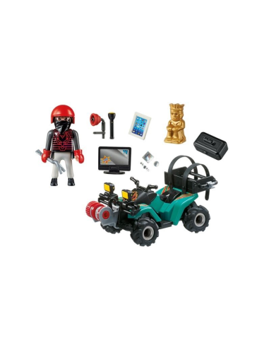 6879 PLAYMOBIL CITY ACTION. Ladrón con Quad y...