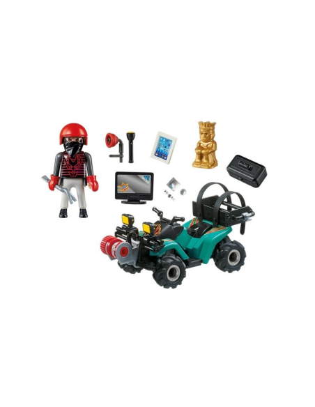 6879 PLAYMOBIL CITY ACTION. Lladre amb Quad i botí.