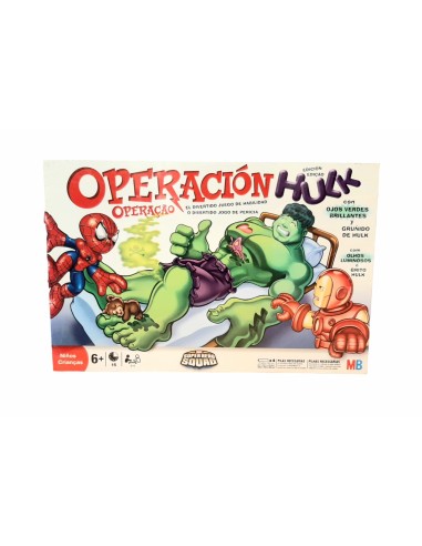 JUEGO DE MESA OPERACIÓN HULK. HASBRO.